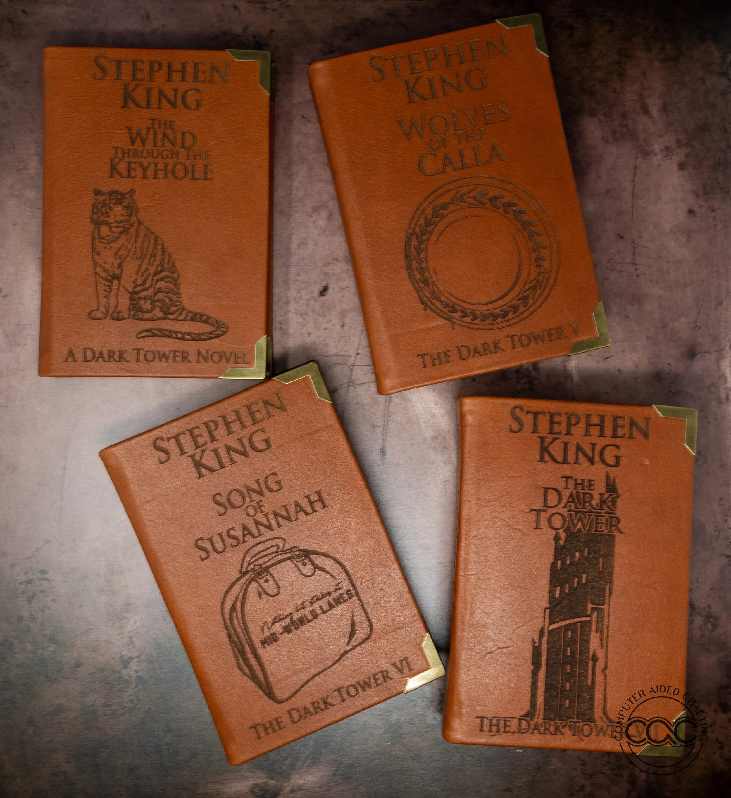 The Dark Tower, complete 8 book set, by Stephen King, leather re